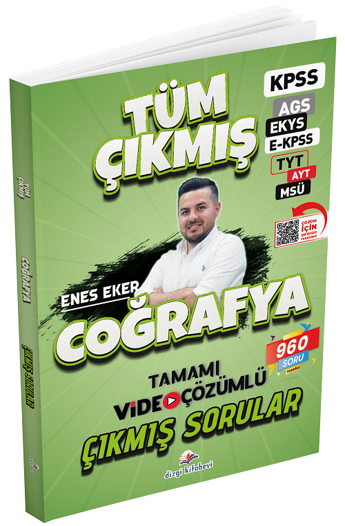 2026 KPSS MEB-AGS EKYS EKPSS TYT AYT MSÜ Coğrafya Çıkmış Sorular Çözümlü Dizgi Kitap