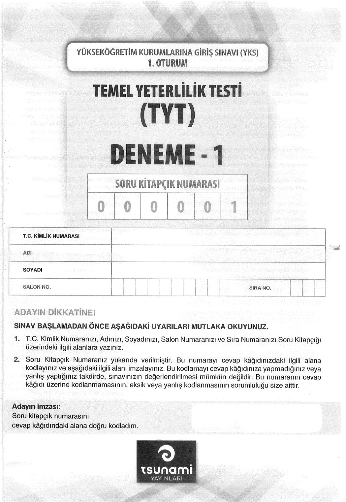 5Lİ TYT DENEME