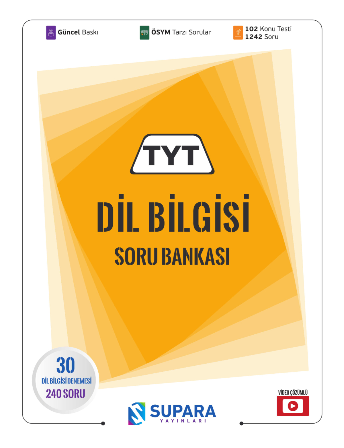 TYT Dil Bilgisi Soru Bankası Supara Yayınları