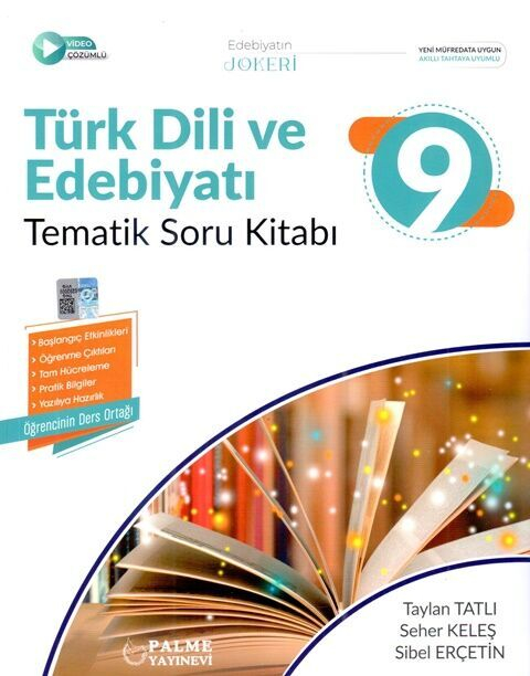 9. Sınıf Türk Dili ve Edebiyatı Tematik Soru Kitabı Palme Yayınları