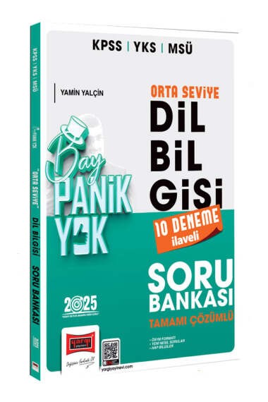 2025 KPSS YKS MSÜ Tamamı Çözümlü Panik Yok Orta Seviye Dil Bilgisi Soru Bankası
