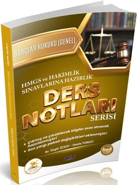 HUKAL HMGS HAKİMLİK Borçlar Hukuku Genel Hükümler Ders Notları Savaş Yayınları
