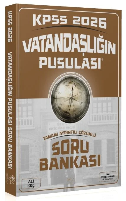 2026 KPSS Vatandaşlık Vatandaşlığın Pusulası Soru Bankası Çözümlü CBA Yayınları