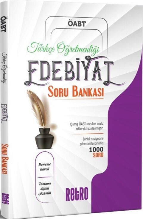 ÖABT Türkçe Öğretmenliği Edebiyat Soru Bankası Retro Yayıncılık
