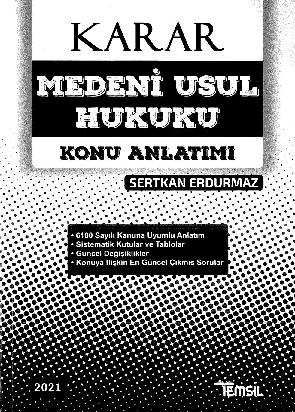 KARAR MEDENİ USUL HUKUKU KONU ANLATIMI