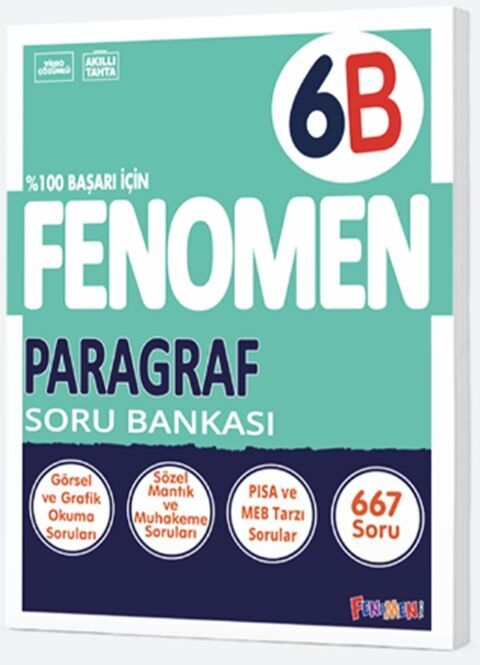 6. Sınıf Fenomen Paragraf Soru Bankası Fenomen Kitap