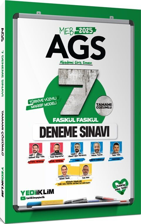 2025 MEB-AGS 7 Fasikül Deneme Çözümlü Yediiklim Yayınları