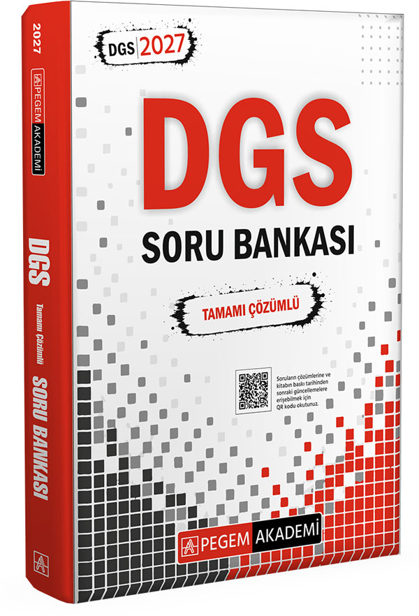 2027 DGS Tamamı Çözümlü Soru Bankası Pegem Akademi