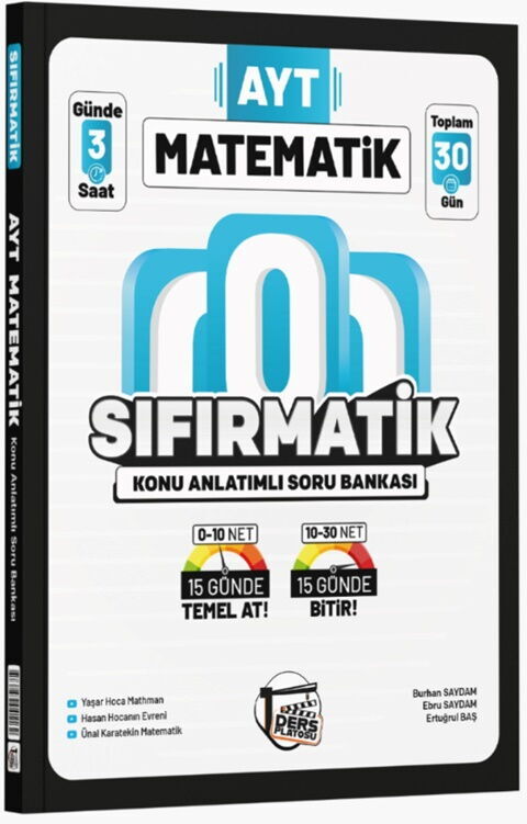 AYT Matematik Sıfırmatik Konu Anlatımlı Soru Bankası Ders Platosu