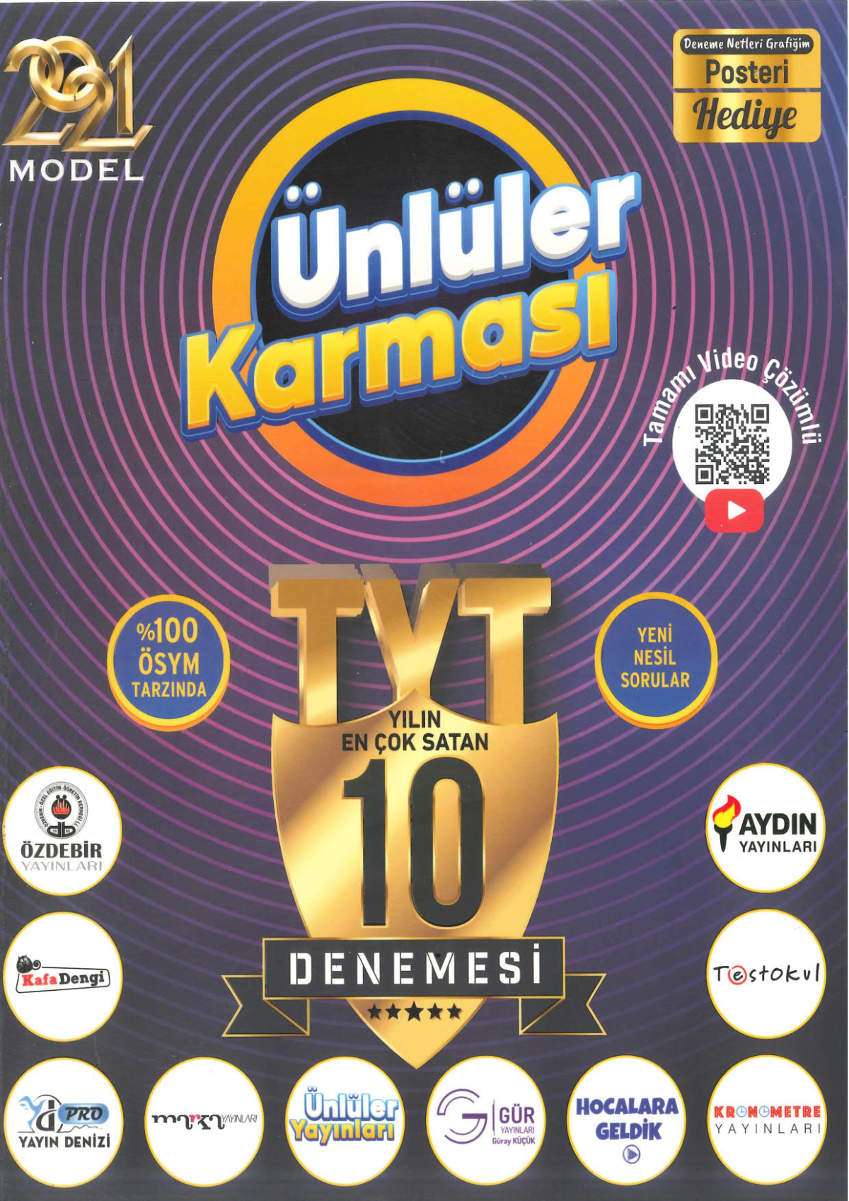 TYT 10 Farklı Yayın 10 Deneme 2021
