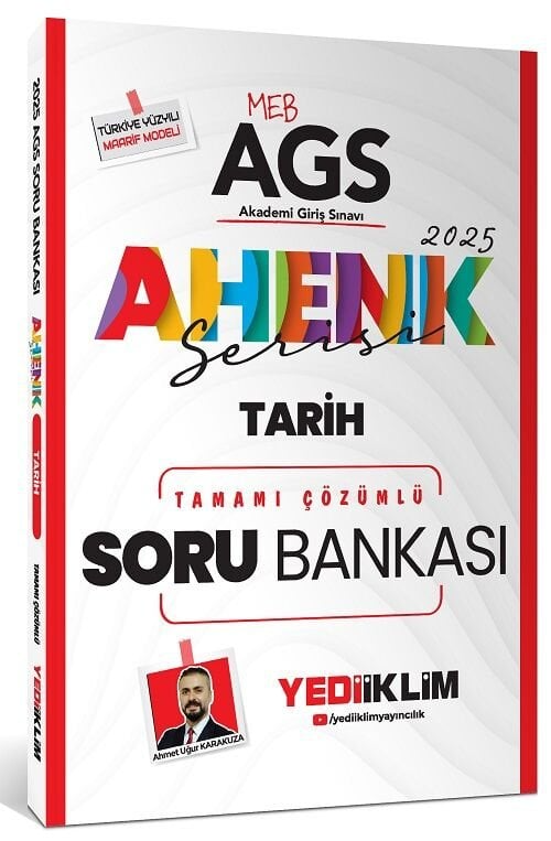 2025 MEB AGS Ahenk Serisi Tarih Tamamı Çözümlü Soru Bankası Yediiklim Yayınları