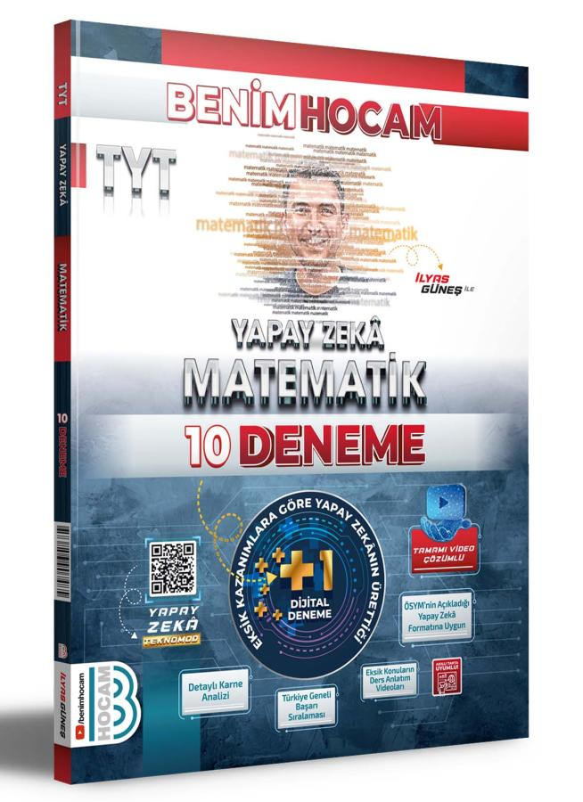 2025 TYT Yapay Zeka Matematik 10 Deneme Benim Hocam Yayınları