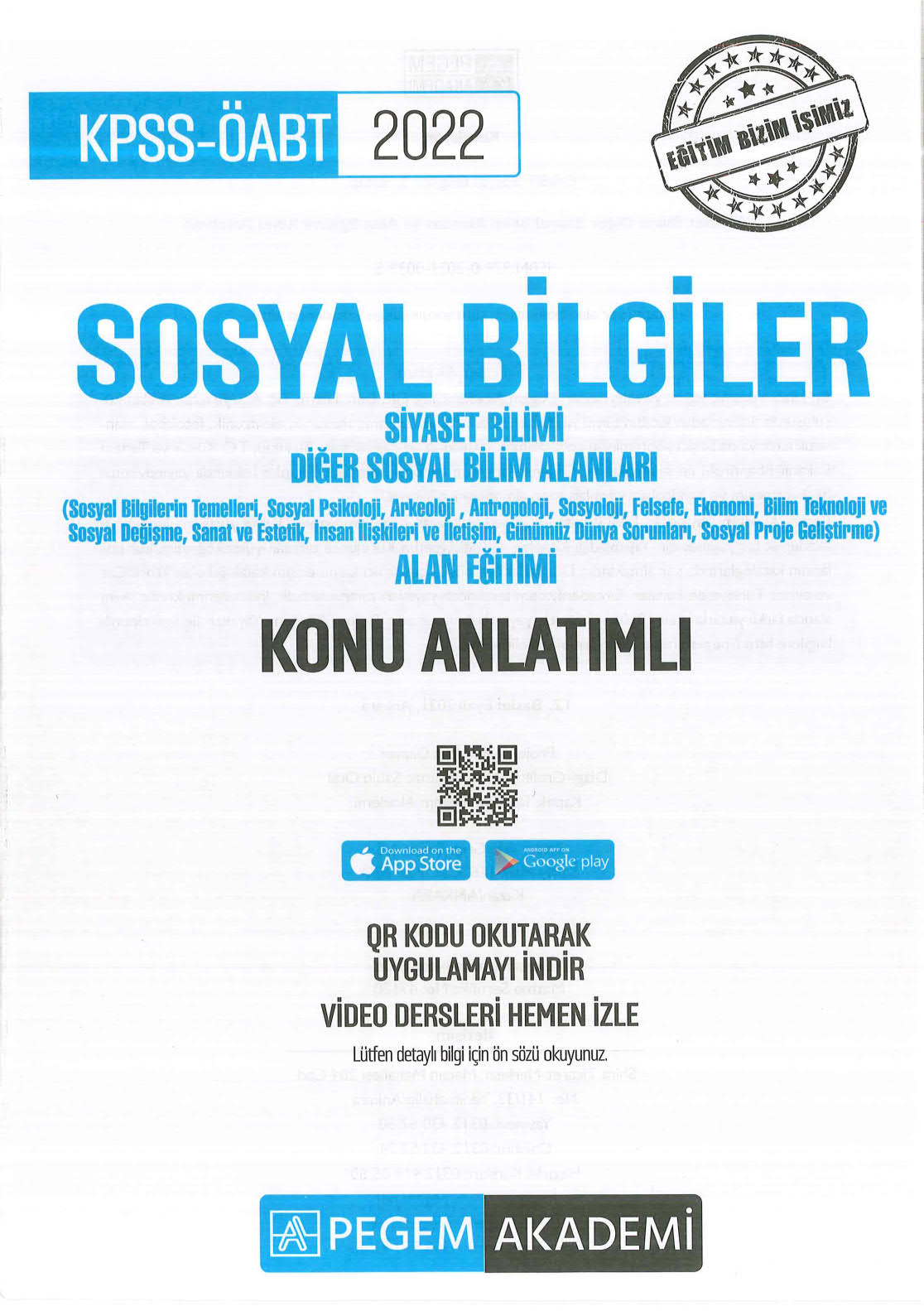 SOSYAL BİLGİLER SİYASET BİLİMİ - DİĞER SOSYAL BİLİM ALANLARI KONU ANLATIMLI