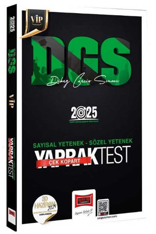 2025 DGS VİP Sayısal-Sözel Yetenek Çek Kopart Yaprak Test Yargı Yayınevi