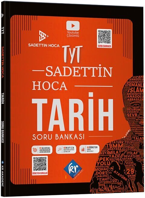 Sadettin Hoca TYT Tarih Soru Bankası KR Akademi