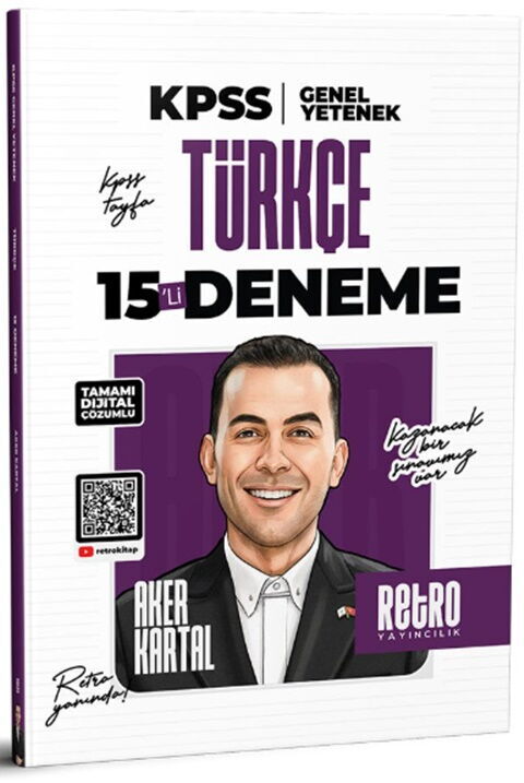 2026 KPSS Genel Yetenek Türkçe 15'li Deneme Retro Yayıncılık