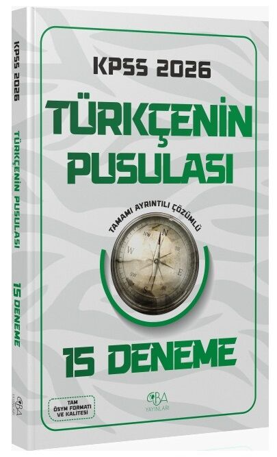 2026 KPSS Türkçenin Pusulası 15 Deneme CBA Yayınları