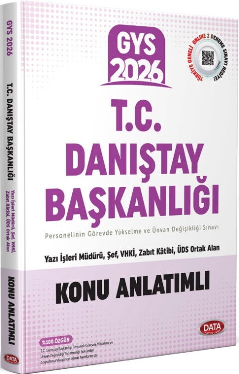 2026 GYS Danıştay Başkanlığı Konu Anlatımlı Data Yayınları