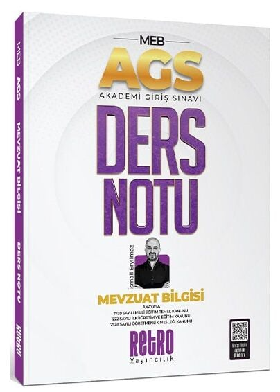 2025 MEB AGS Mevzuat Bilgisi Ders Notu Retro Kitap