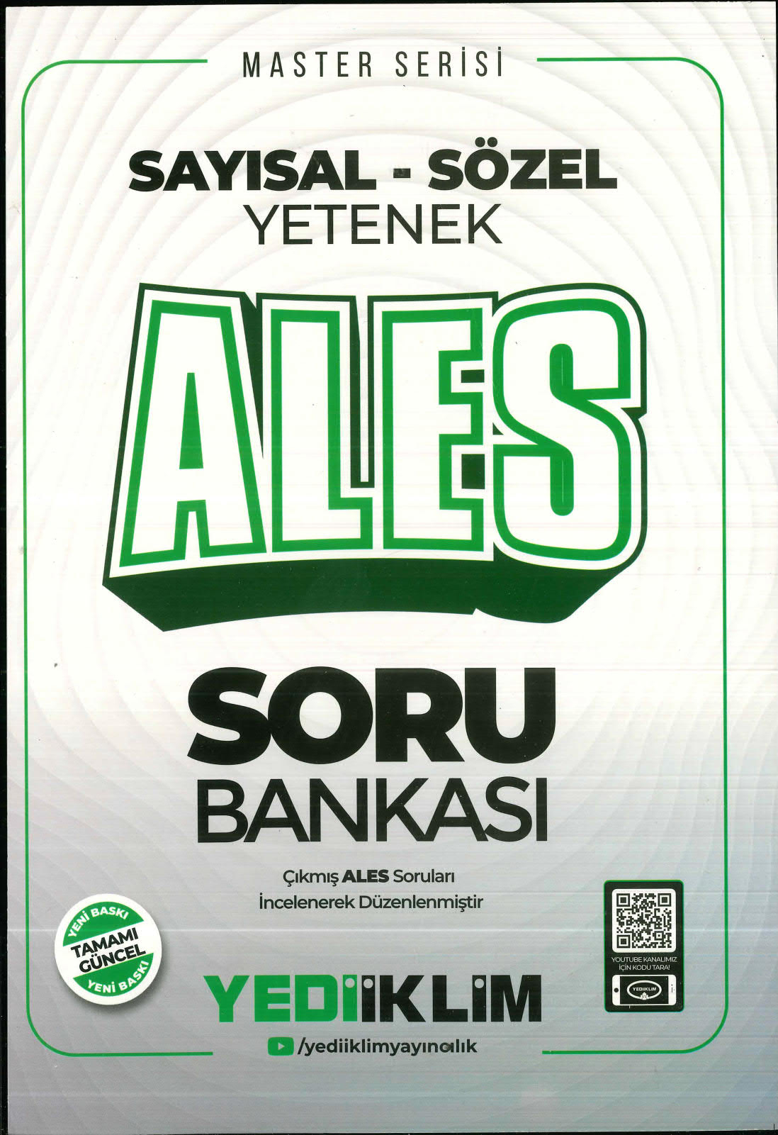2025 ALES Sayısal Sözel Yetenek Soru Bankası Yediiklim Yayınları