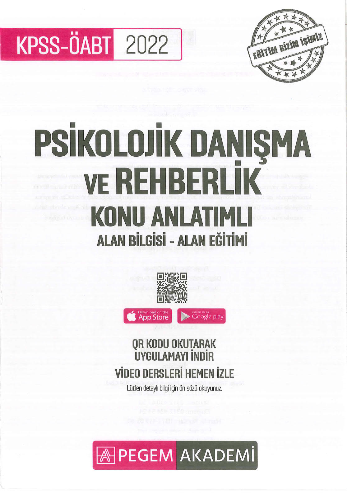 KONU ANLATIMLI ALAN BİLGİSİ-ALAN EĞİTİMİ