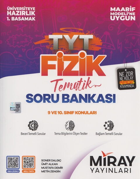 TYT Fizik Maarif Model Tematik Soru Bankası Miray Yayınları