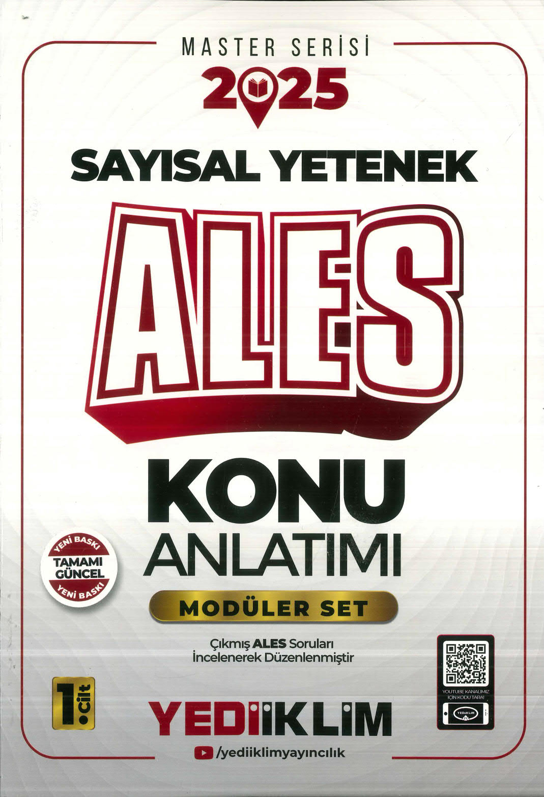 2025 ALES Modüler Set (SAYISAL YETENEK) Konu Anlatımı Yediiklim Yayınları
