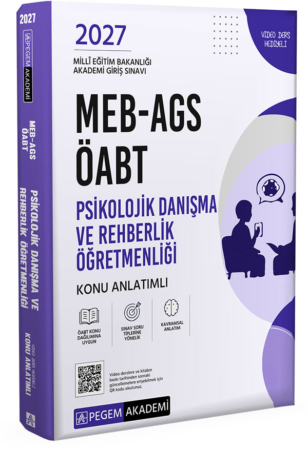 2027 ÖABT MEB AGS Psikolojik Danışma ve Rehber Öğretmenliği Konu Anlatımlı Pegem Akademi