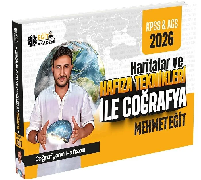 2026 MEB AGS KPSS Mehmet Eğit Haritalar ve Hafıza Teknikleriyle Coğrafya Eğit Akademi