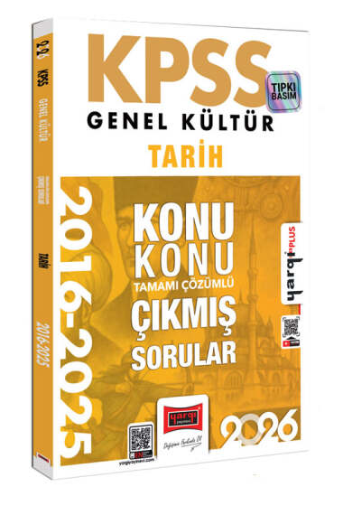 2026 KPSS Genel Kültür Tarih 2016-2026 Konu Konu Tamamı Çözümlü Çıkmış Sorular Yargı Yayınları