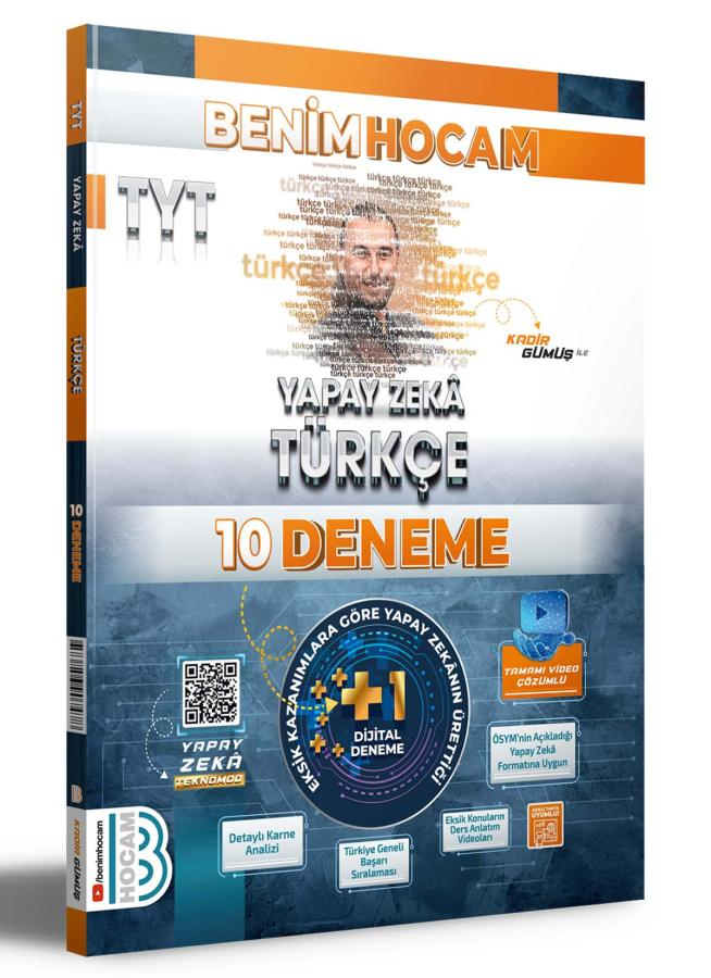 2025 TYT Yapay Zeka Türkçe 10 Deneme Benim Hocam Yayınları