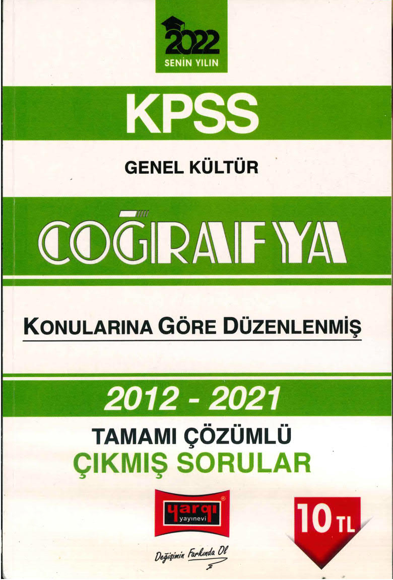 2012-2021 KONULARINA GÖRE DÜZENLENMİŞ ÇÖZÜMLÜ COĞRAFYA ÇIKMIŞ SORULAR