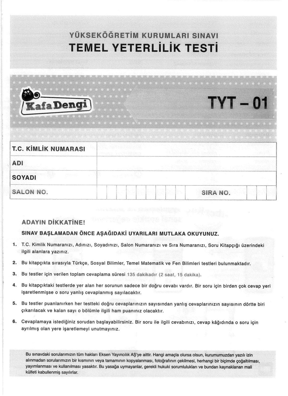 TYT 5 Lİ DENEME
