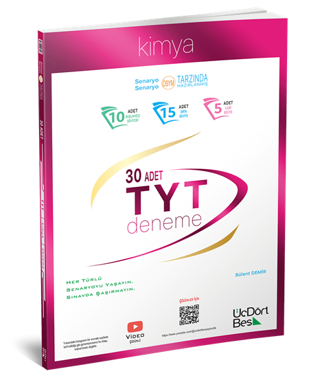 TYT Kimya 30lu Deneme Üç Dört Beş Yayınları