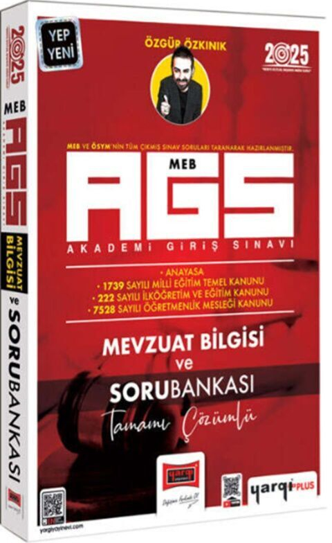 2025 MEB-AGS Mevzuat Bilgisi ve Tamamı Çözümlü Soru Bankası Yargı Yayınları