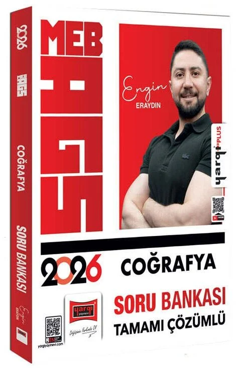 2026 MEB-AGS Tamamı Çözümlü Coğrafya Soru Bankası (Engin Eraydın) Yargı Yayınları