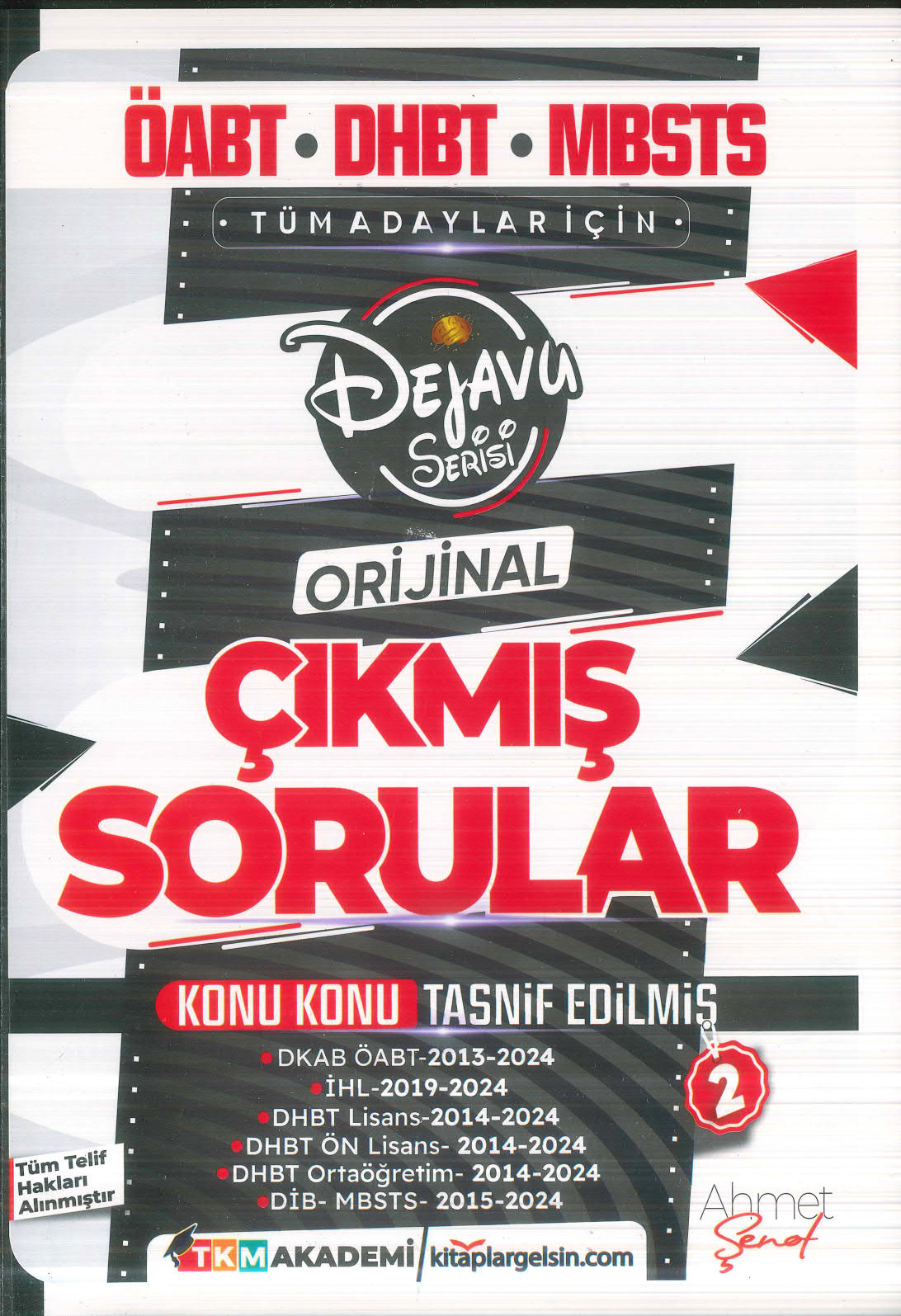 2025 ÖABT DHBT MBSTS Din Kültürü ve Ahlak Bilgisi Dejavu Orijinal Çıkmış Sorular Seti 2. Kitap TKM Akademi