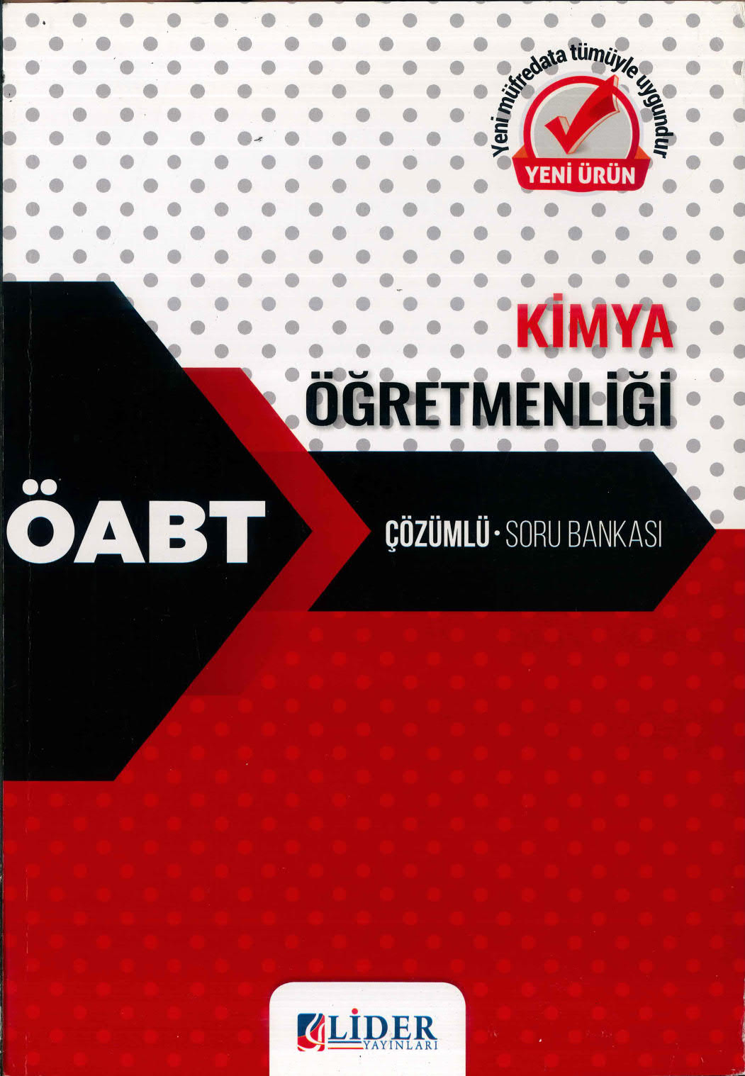 KİMYA ÖĞRETMENLİĞİ ÇÖZÜMLÜ SORU BANKASI