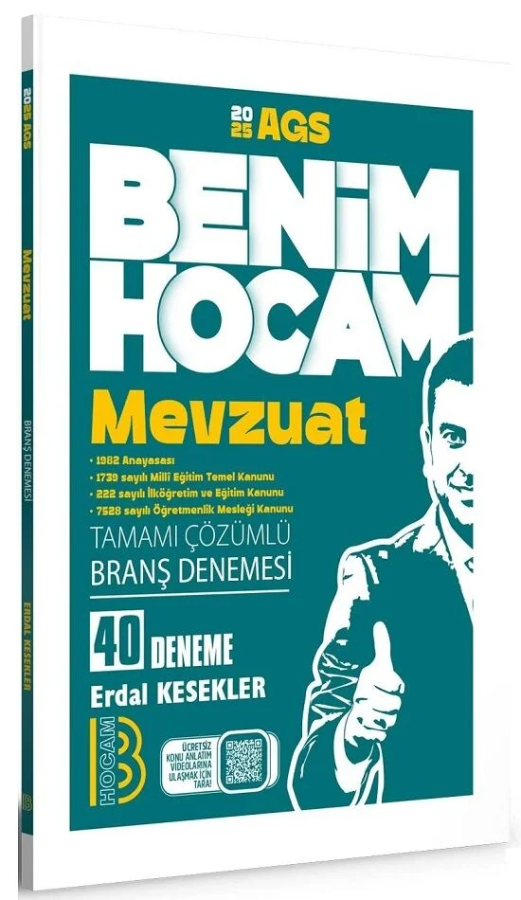 2025 MEB-AGS Mevzuat 40 Deneme Çözümlü Benim Hocam Yayınları
