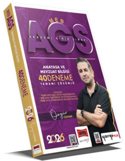 2026 MEB-AGS Anayasa ve Mevzuat Bilgisi Tamamı Çözümlü 40 Deneme Yargı Yayınevi