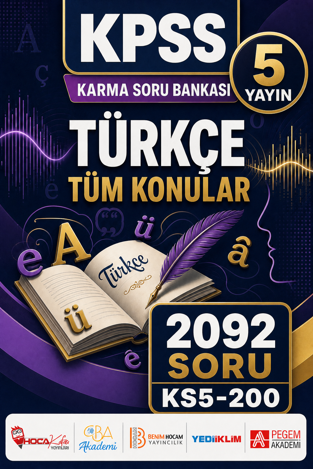 TÜRKÇE TÜM KONULAR 5 Yayın 2092 Soru