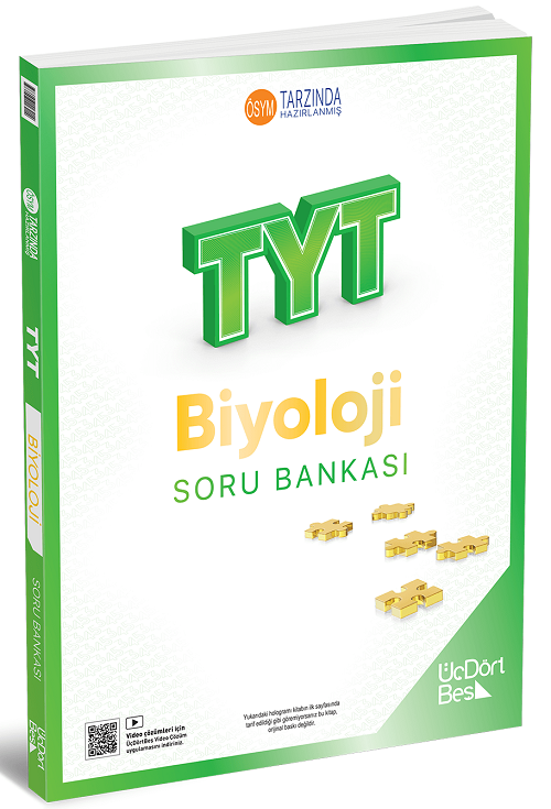 2026 Model TYT Biyoloji Soru Bankası Üç Dört Beş Yayınları