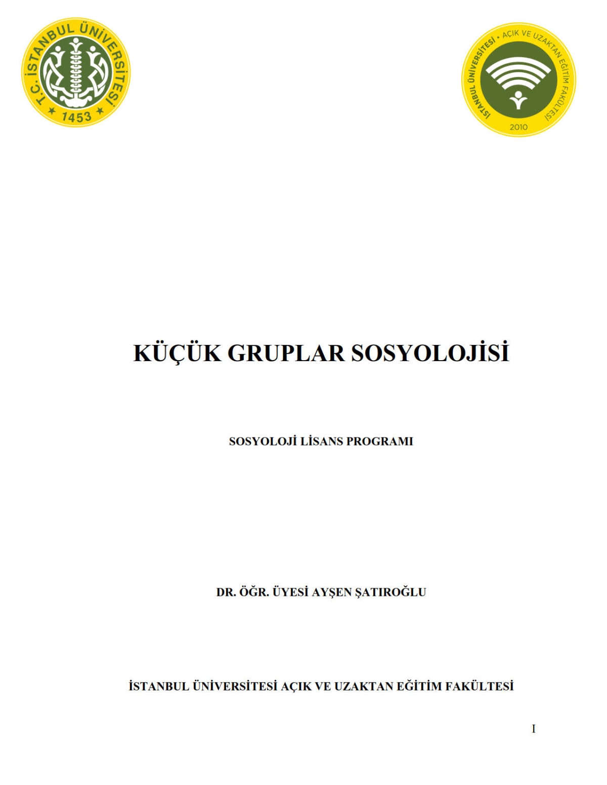 Küçük Gruplar Sosyolojisi