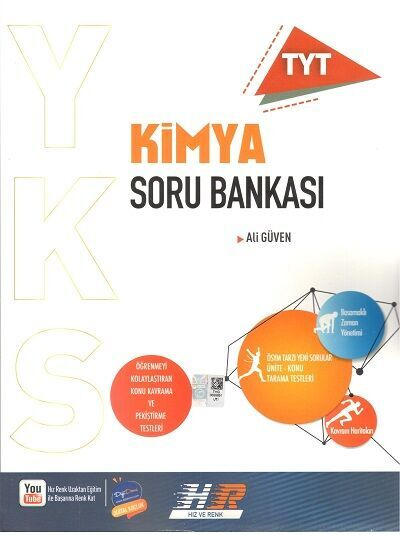 TYT Kimya Soru Bankası Hız ve Renk Yayınları