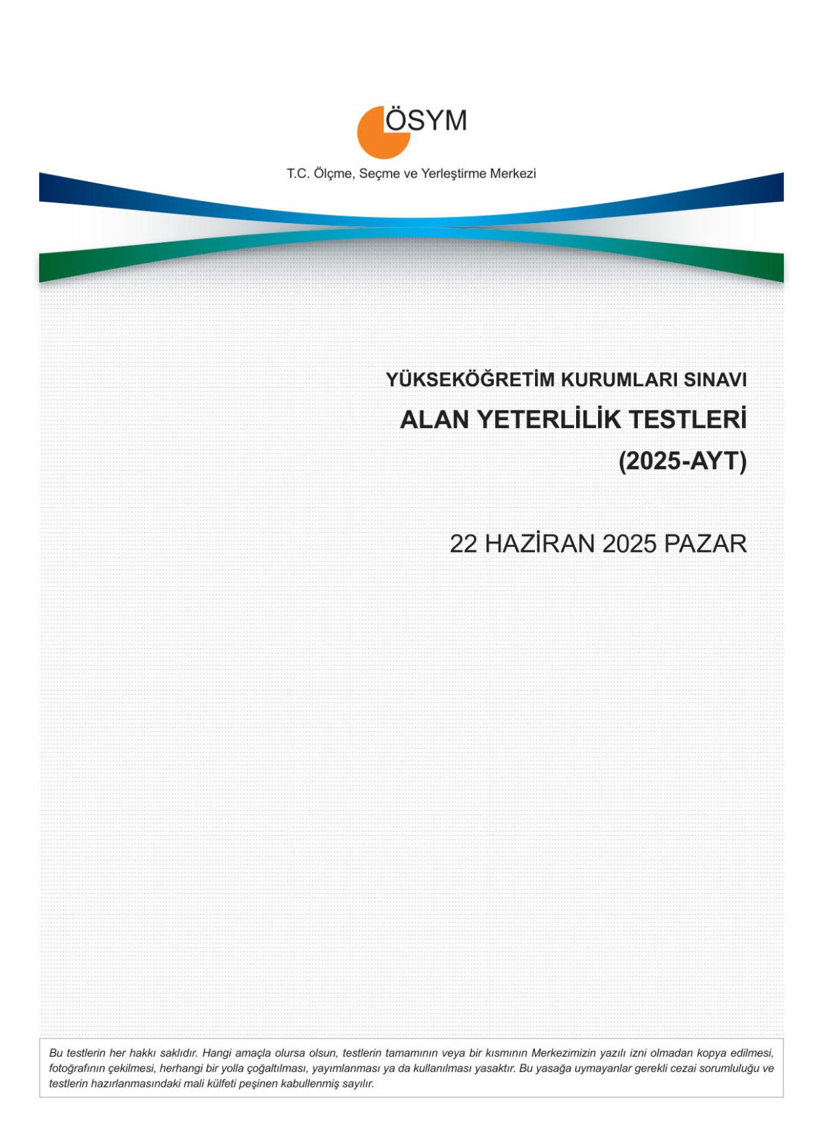 2025 AYT Çıkmış Sınav Soruları
