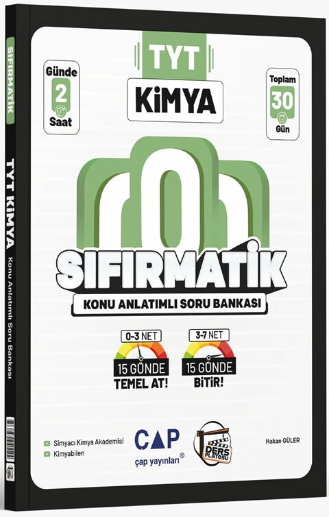 YKS TYT Kimya Sıfırmatik Konu Anlatımlı Soru Bankası Ders Platosu