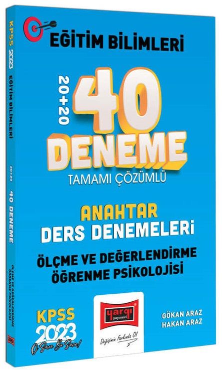 Ölçme ve Değerlendirme Öğrenme Psikolojisi Tamamı Çözümlü 40 Deneme