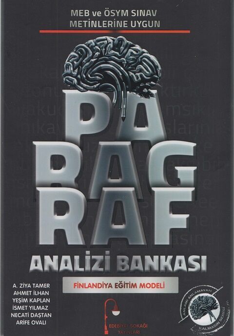 Edebiyat Sokağı Paragraf Analizi Soru Bankası