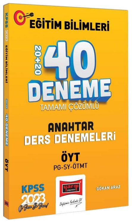 ÖYT ve P.Geliştirme - Sınıf Yön - M.Geliştirme Anahtar Ders Tamamı Çözümlü 40 Deneme