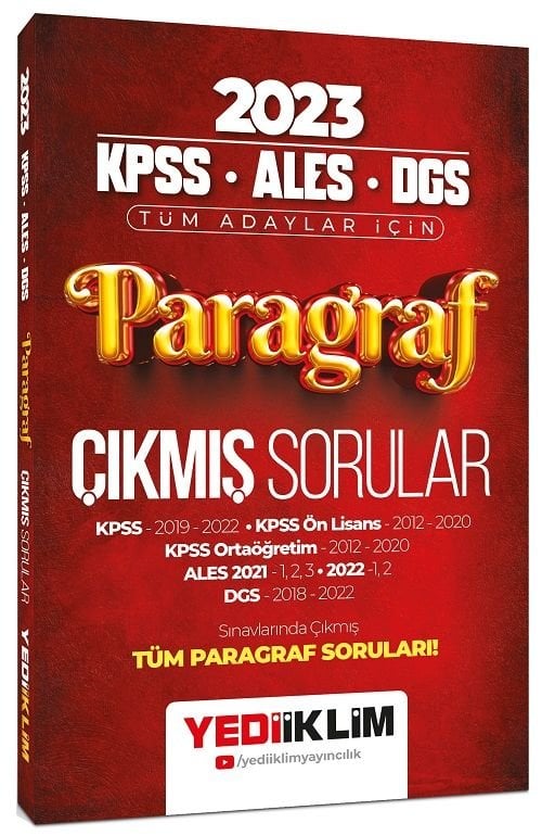 Paragraf Çıkmış Sorular (KPSS ALES DGS)